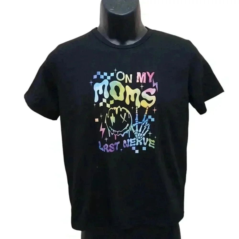 On my Mom's Last Nerve Tshirt Girls 18
